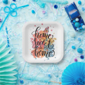 Zuhause Sweet Zuhause Plate Pappteller (Party)