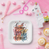 Zuhause Sweet Zuhause Plate Pappteller (Party)