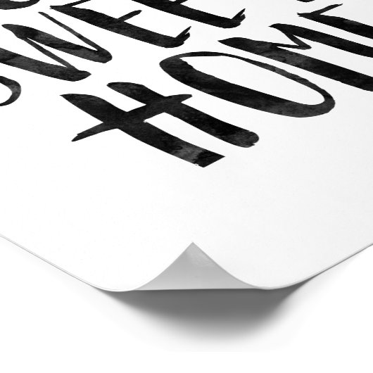 Zuhause Sweet Zuhause Poster (Ecke)