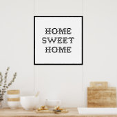 Zuhause Sweet Zuhause Poster (Küche)