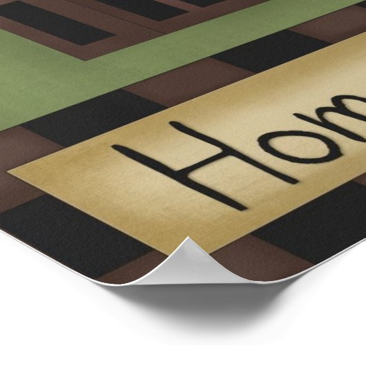 ZUHAUSE SWEET ZUHAUSE POSTER (Ecke)