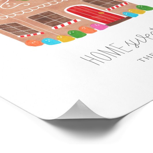 Zuhause Sweet Zuhause Poster (Ecke)