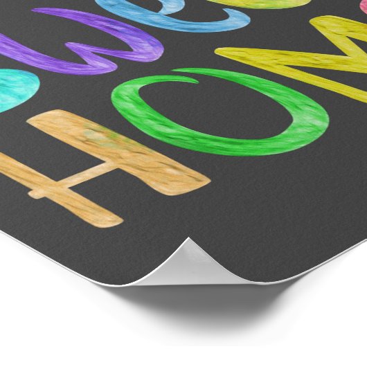 Zuhause Sweet Zuhause Poster (Ecke)