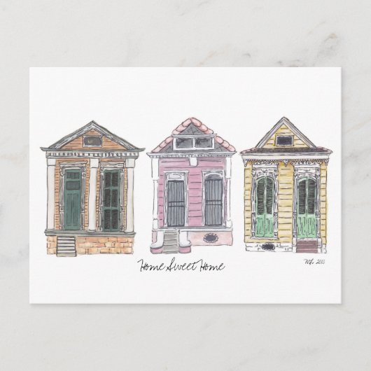 Zuhause Sweet Zuhause Postkarte (Vorderseite)