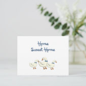Zuhause Sweet Zuhause Postkarte (Stehend Vorderseite)