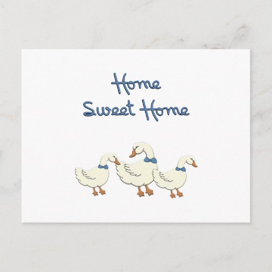 Zuhause Sweet Zuhause Postkarte (Vorderseite)