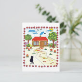 Zuhause Sweet Zuhause Postkarte (Stehend Vorderseite)