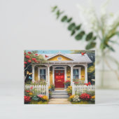 Zuhause Sweet Zuhause Postkarte (Stehend Vorderseite)