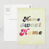 Zuhause Sweet Zuhause Postkarte (Vorne/Hinten)