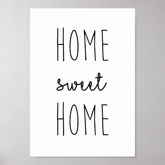 Zuhause Sweet Zuhause Print Poster (Vorne)