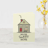 Zuhause Sweet Zuhause Quote House Karte (Gelbe Blume)