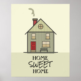 Zuhause Sweet Zuhause Quote Niedlich House Poster