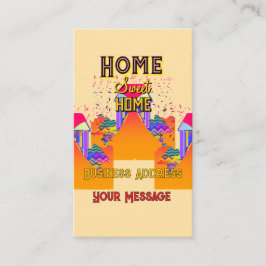 Zuhause Sweet Zuhause Real Anwesen personalisieren Visitenkarte