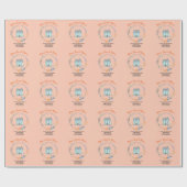 Zuhause Sweet Zuhause Real Anwesen Personalisiert Geschenkpapier (Flach)