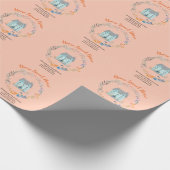 Zuhause Sweet Zuhause Real Anwesen Personalisiert  Geschenkpapier (Ecke)