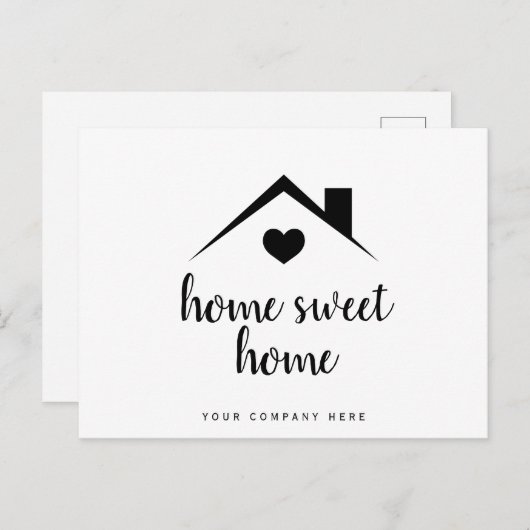 Zuhause Sweet Zuhause Real Anwesen Postkarte (Vorne/Hinten)