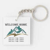 Zuhause Sweet Zuhause Real Anwesen - Siehe Back Sc Schlüsselanhänger (Rückseite)