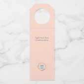 Zuhause Sweet Zuhause Realtor Glückwunschs Housewa Flaschenanhänger (Rückseite)