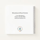 Zuhause Sweet Zuhause Realtor Moderne Werbeaktion Notizblock (Rückseite)