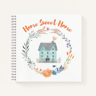 Zuhause Sweet Zuhause Realtor Moderne Werbeaktion Notizblock