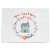 Zuhause Sweet Zuhause Realtor Werbebudget Custom Große Geschenktüte (Vorderseite)
