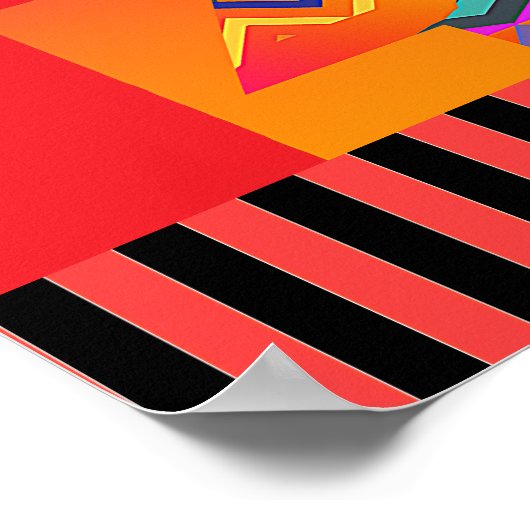 Zuhause Sweet Zuhause Red Poster (Ecke)