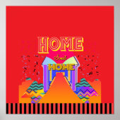 Zuhause Sweet Zuhause Red Poster (Vorne)