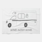 ZUHAUSE SWEET ZUHAUSE Retro Camper Motorhome RV B& Geschirrtuch (Horizontal)