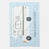 ZUHAUSE SWEET ZUHAUSE Retro Camper Motorhome RV BL Geschirrtuch (Vertikal)
