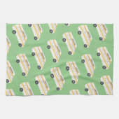 ZUHAUSE SWEET ZUHAUSE Retro Campervan Motorhome RV Geschirrtuch (Horizontal)
