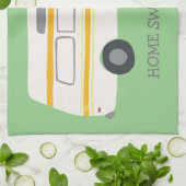 ZUHAUSE SWEET ZUHAUSE Retro Campervan Motorhome RV Geschirrtuch (Gefaltet)