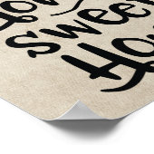 Zuhause Sweet Zuhause Retro RV Camping Camper Deck Poster (Ecke)