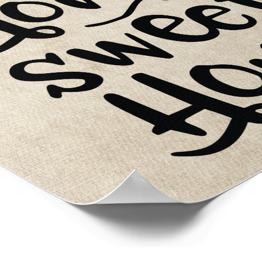 Zuhause Sweet Zuhause Retro RV Camping Camper Deck Poster (Ecke)