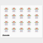 Zuhause Sweet Zuhause Round Stickers (Blatt)