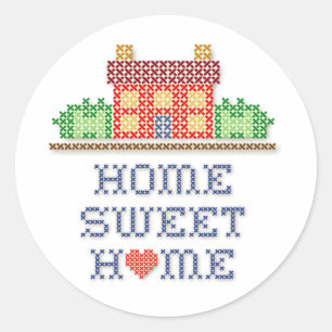 Zuhause Sweet Zuhause Round Stickers