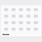 Zuhause Sweet Zuhause Round Stickers (Blatt)