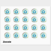 ZUHAUSE SWEET ZUHAUSE : RUNDER AUFKLEBER (Blatt)