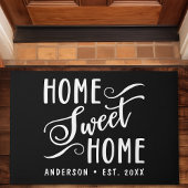 Zuhause Sweet Zuhause Rustic Black Eleganfamilie Fußmatte