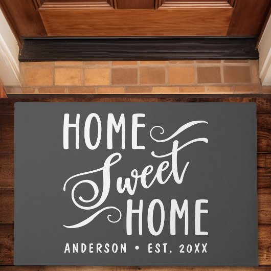 Zuhause Sweet Zuhause Rustic Moderne Elegante Fami Fußmatte