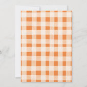 Zuhause Sweet Zuhause Rustic Pumpkin Housewarming  Einladung (Rückseite)