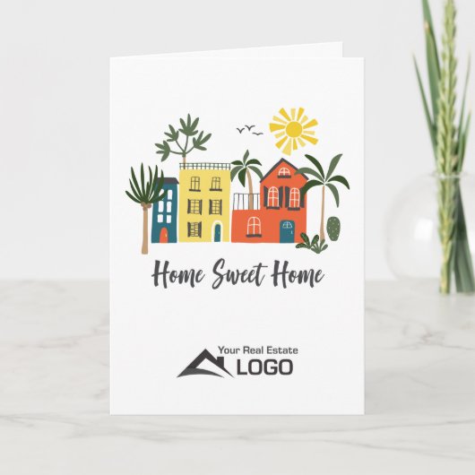 Zuhause Sweet Zuhause Scandinavian Custom Real Anw Karte (Vorderseite)