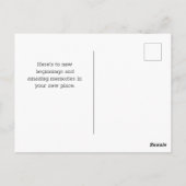 Zuhause Sweet Zuhause Scandinavian Custom Real Anw Postkarte (Rückseite)