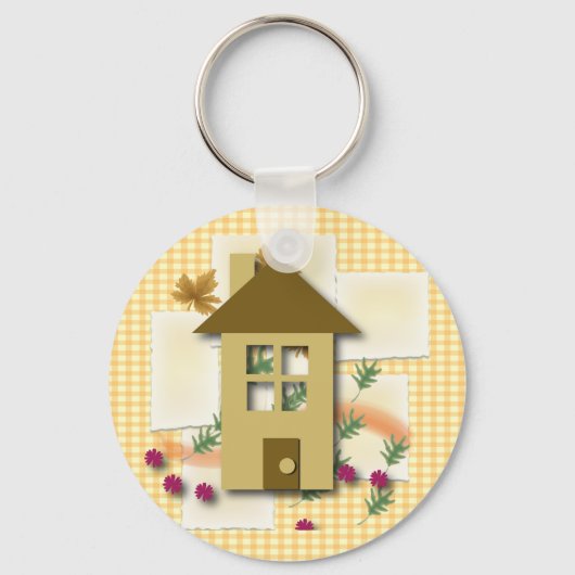 Zuhause Sweet Zuhause Schlüsselanhänger (Vorderseite)