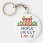 Zuhause Sweet Zuhause Schlüsselanhänger (Vorne)
