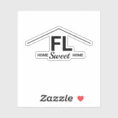 Zuhause Sweet Zuhause Schwarz-weiß Aufkleber (Blatt)