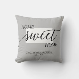 Zuhause Sweet Zuhause SD Staat Familie Name Throw  Kissen