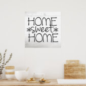 Zuhause Sweet Zuhause Sign Wall Art Poster (Küche)
