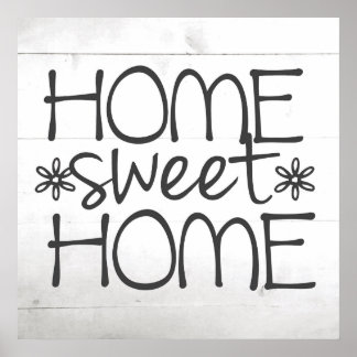 Zuhause Sweet Zuhause Sign Wall Art Poster
