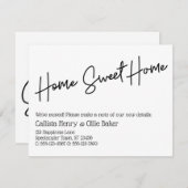 Zuhause Sweet Zuhause Simple Moving Ankündigung (Vorne/Hinten)