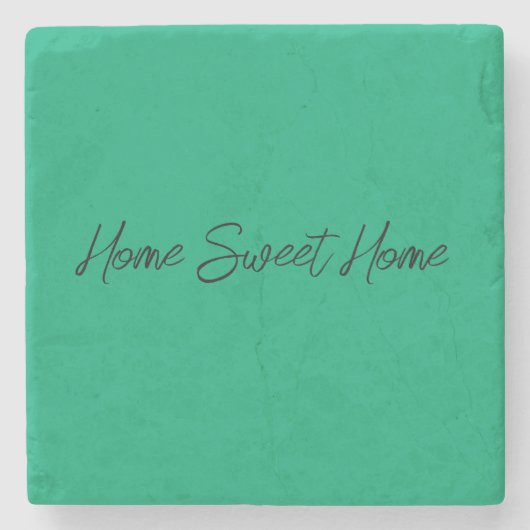 Zuhause Sweet Zuhause Steinuntersetzer (Vorderseite)